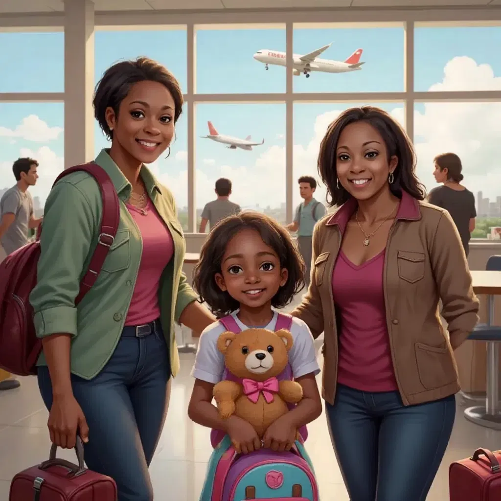 Ayana's First Plane Ride