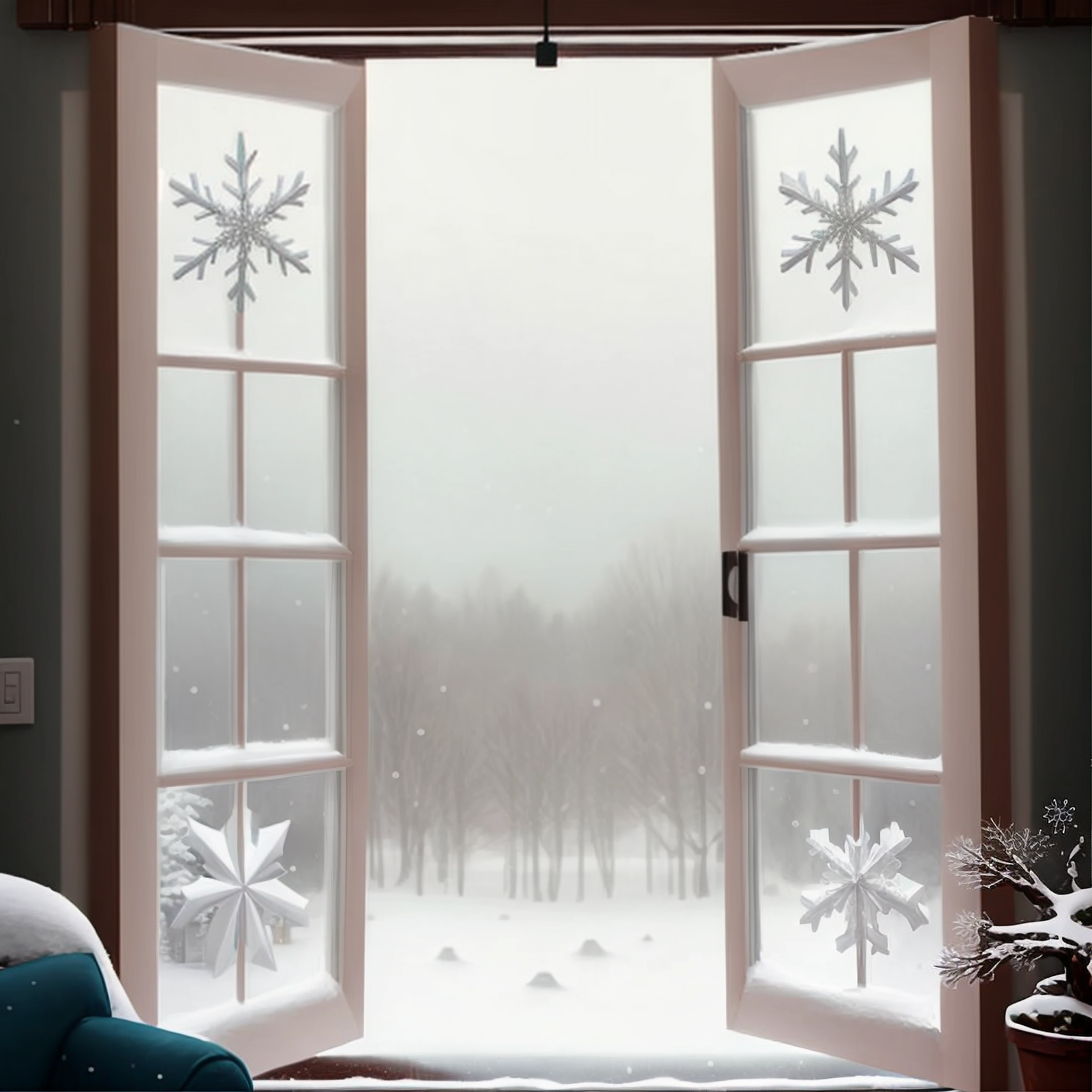 Knees magical and snowy