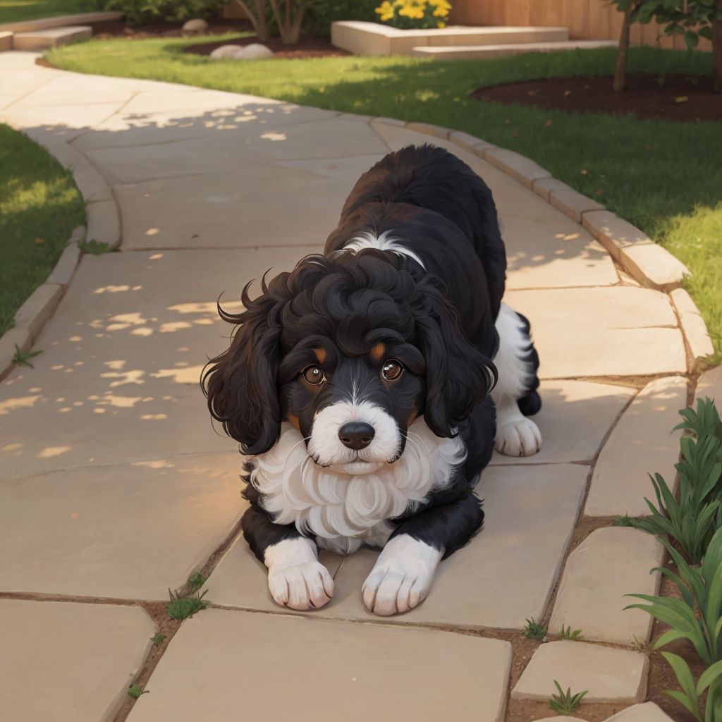 Phoebe Digs for Rocks