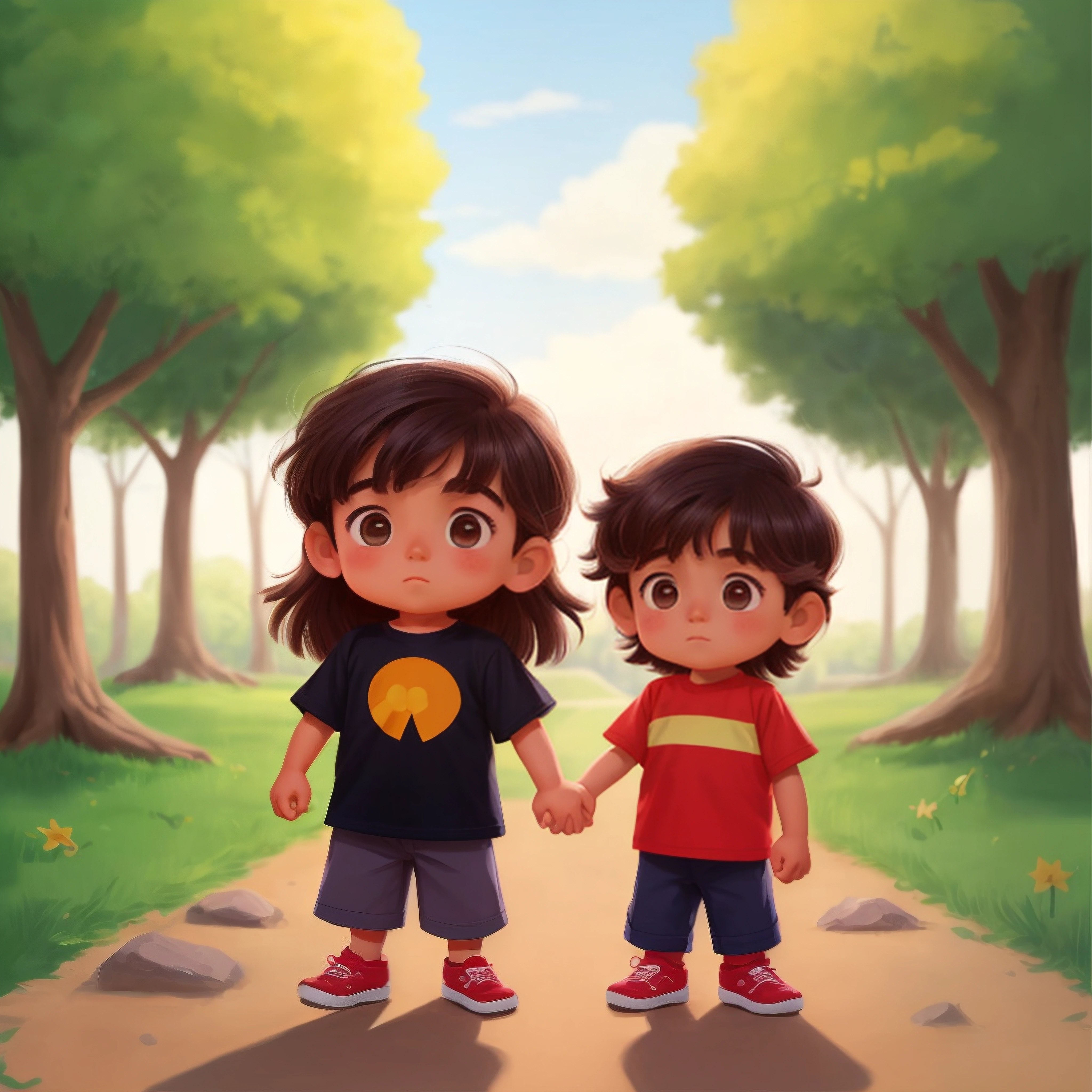 playing in the park with my cousin