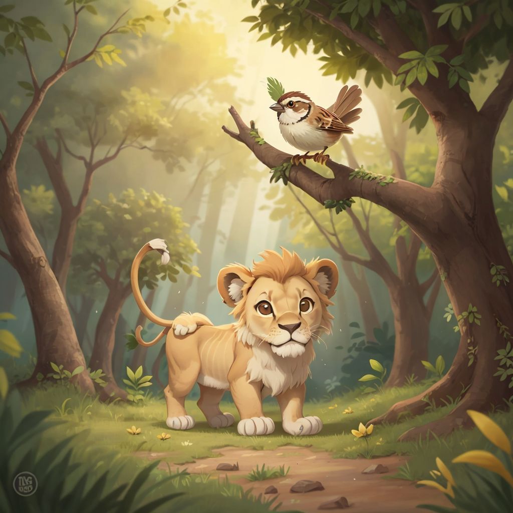 The Adventures of Leo the Lion Cub and Sparky the Sparrow