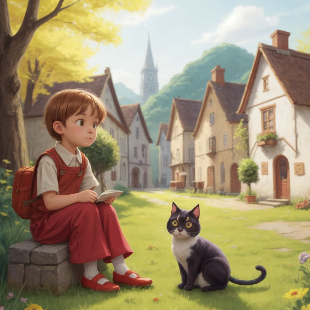 The Clever Cat and the Red Shoes